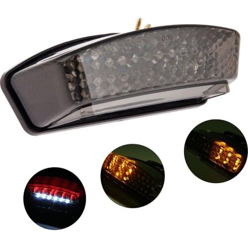 1PC Smoked Motorcycle LED Brake Tail Light Tailight Turn Signal Indicators Fit For Ducati Monster 900 94-08 1000 S2R S4R S4 S4RS