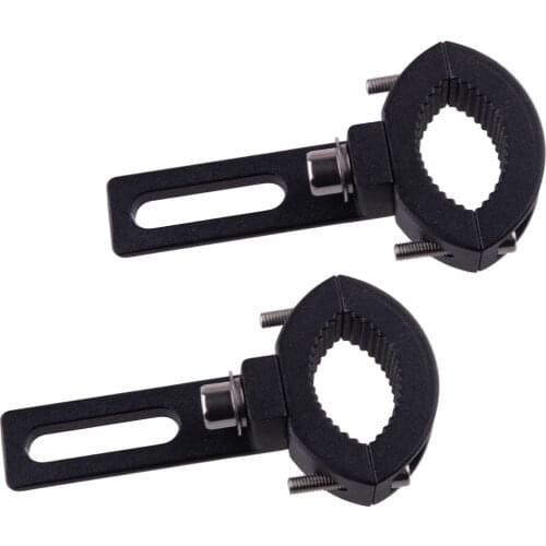 2Pcs 20mm-31mm Motorcycle Spot Fog Driving Head Light Mounting Clamp Holder Fork Mount Bracket Adjustable For Streetfighter Bike