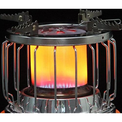 2 in 1 Portable Gas Stove Heater Outdoor Camp Tent Warmer Cooker Burner Device