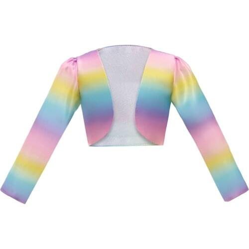 2020 Autumn Winter New Childrens Jacket Unicorn Rainbow Jacket Halloween Childrens Clothing Fashion Girls Cardigan 3-12 Years