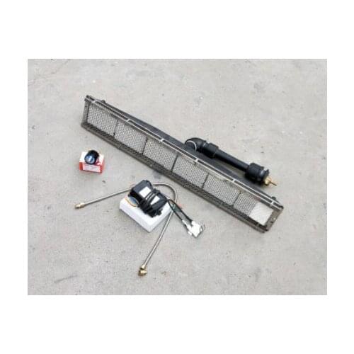 2402 whole sets Industrial GAS infrared burner for bbq,kebab,biscuit/rubber glove drying,ignitor,1/4"soleniod valve,bellows 70cm