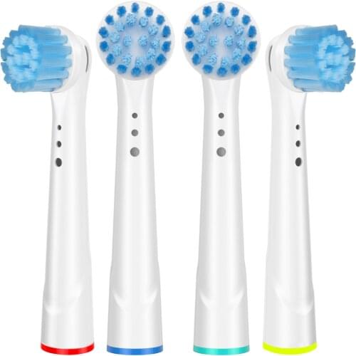 4Pcs Sensitive Soft Replacement Brush Heads for Oral B Toothbrush Heads Compatible with Oral B Electric Toothbrush