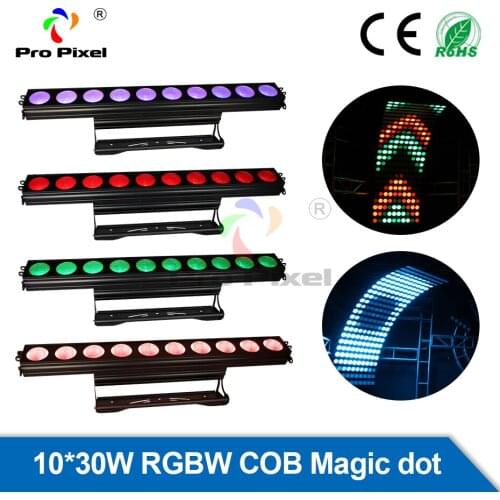 4pcs Wall Washer Led Bar Light 10 Dot 30W Led COB Dj Light Dmx Individual Control Stage Light For Landscape Lighting