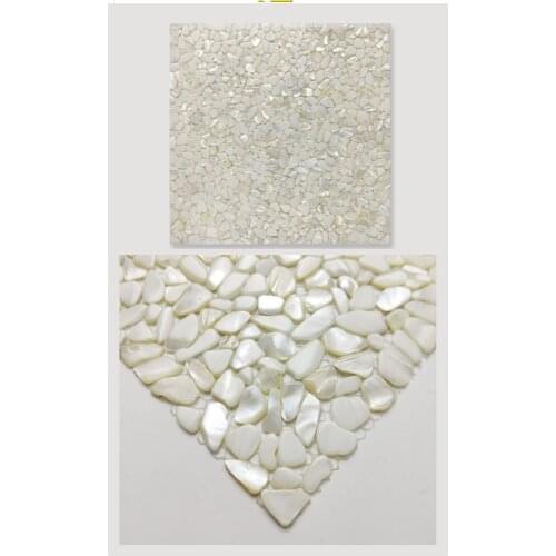 Customized professional breakstone style shell mosaic pattern decorative floor tile Decorative Tiles for wall decor