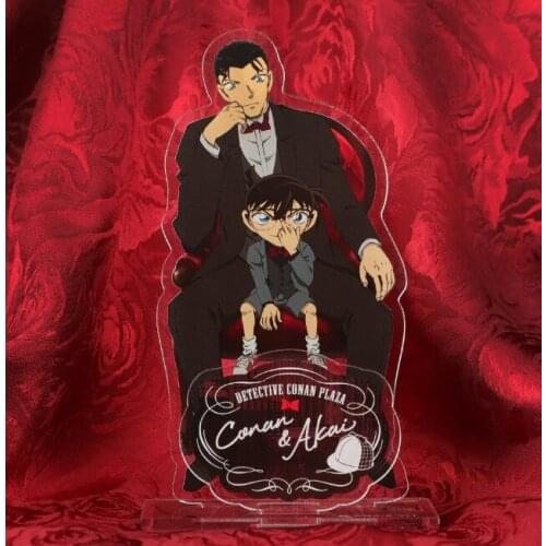 Anime 2021 Party Detective Conan Case Closed Conan Edogawa Acrylic Stand Figure Cosplay Model Plate Tabletop Decor Toy Gift