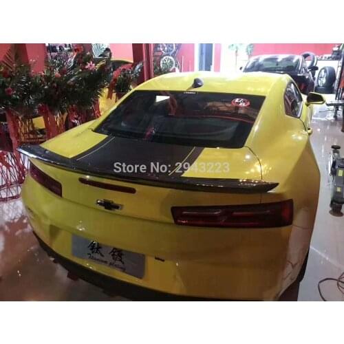 Car Accessories Carbon Fiber Rear Trunk Lip Roof Spoiler Wing Decoration Fit For Chevrolet Camaro 2016 2017 2018