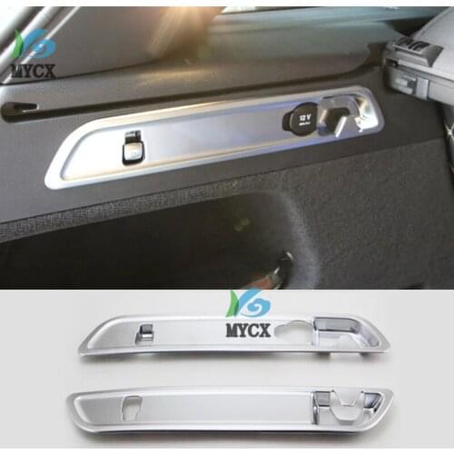 Car-styling ABS Stainless Steel Tail door trunk rear seat trim cover trim for Mercedes-Benz GLC -Class 250d X253 car Accessories