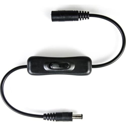 DC on / off switch wire DC male female 5.5x2.1mm connector for led strips