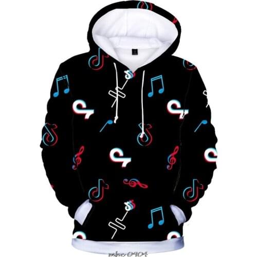 Tik Tok print childrens fall hoodies toddler boys and girls sweatshirts children wear long-sleeved hoodies For School Party