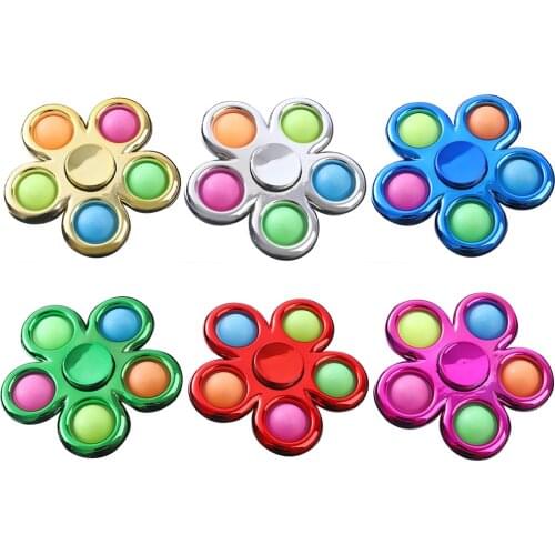 Dimple Fidget Finger Gyro Bubble Relaxing Press Board Autism Children Toy Pressing Board Finger Gyro Bubble Press Board Gyro