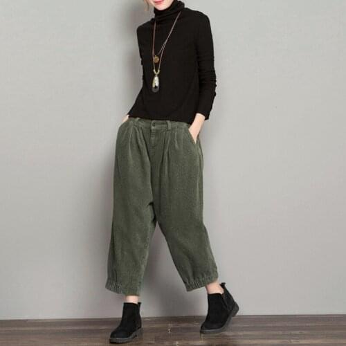 Grace Mint Women's Corduroy Trousers