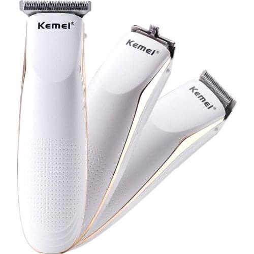 Kemei Portable Rechargeable Hair Clipper Electric Cordless Mini Hair Beard Trimmer Pro Hair Cutting Machine for Men Fast Charge