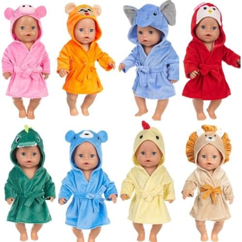 Clothes for dolls fits 43cm new born doll accessories fashion Baby plush jumpsuit