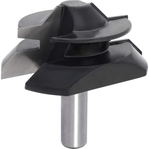 1/2 Inch Shank Lock Miter Router Bit 45 Degree 1/2 Inch to 1 Inch, 2-3/4 Inch Diameter CNC Wood Router Bits