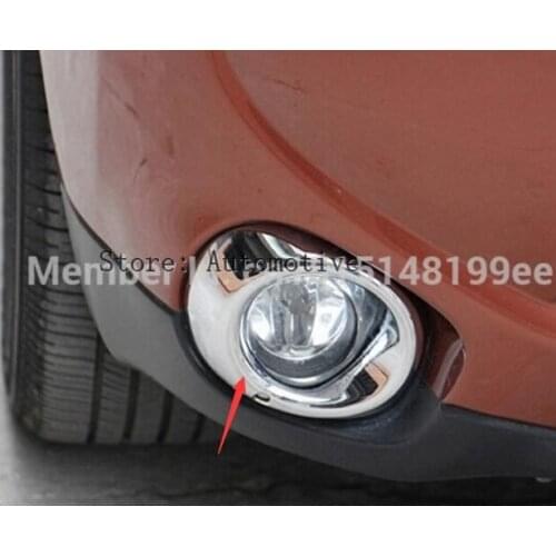ABS Chrome Front Fog Lamp Cover/Fog Light Cover Fit For Mitsubishi Outlander 2013 2014