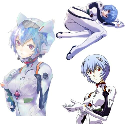 Hot Cool Anime Girl Rei Ayanami Vinyl Decal Sticker Car Windshield Bumper Motorcycle Decal Styling Waterproof Accessories