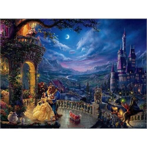 Dancing in the Moonlight - Counted Cross Stitch Kits - DMC Color DIY Handmade Needlework for Embroidery 14 ct Cross Stitch Sets