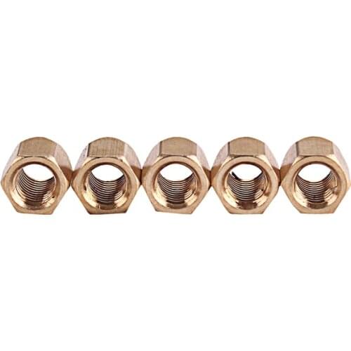 Set of 5 Brass Guitar Rod Nut for Replacement