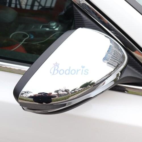For Ford Focus 2019 2020 Mk4 Chrome Rearview Mirror Cover Side Wing Cap Shell Case Rear View Moulding Trims Car Accessories