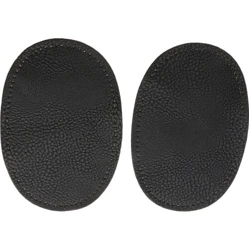 Sew On Imitation Leather Oval Elbow Knee Patches for Sweater Repair and Decoration On Clothing, Jeans and Pants, 1 Pair