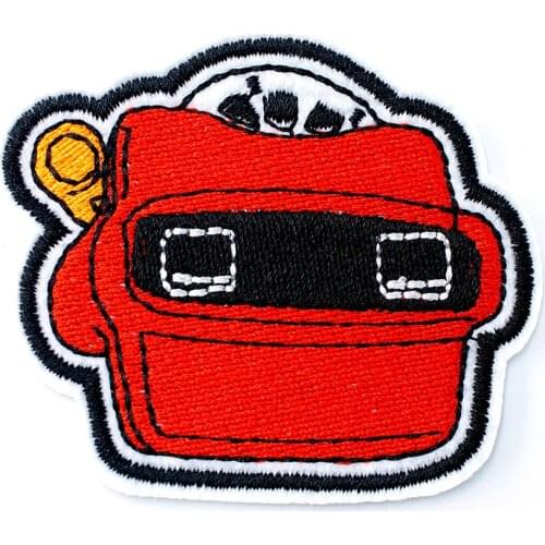 Bag (Size:5.5X6.5cm) Badge Iron On Patch Embroidered Applique Sewing Clothes Stickers Garment Badges Apparel Accessories