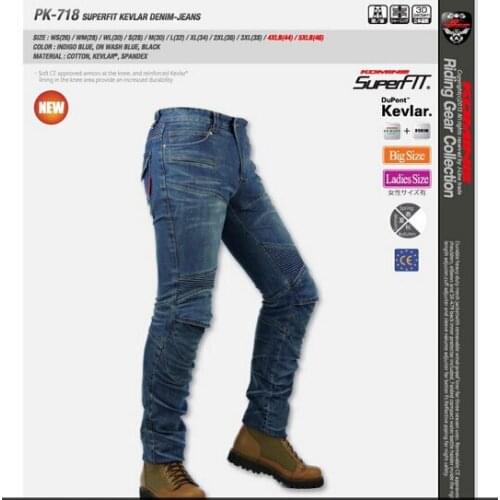 New model men off-road jeans / riding motorcycle jeans /DH racing trousers have pads pants