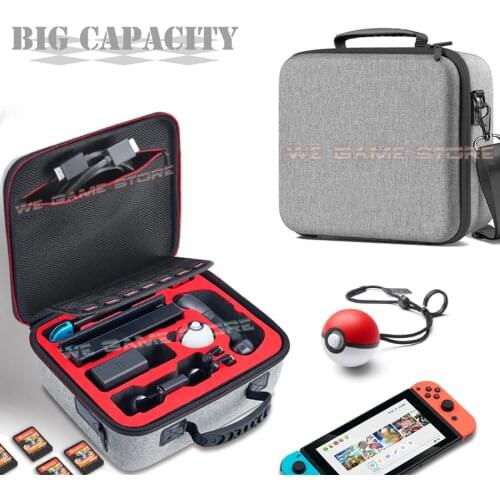 New Luxury Big Handbag For Nintendo Switch Accessories Nintendoswitch Poke Ball Carrying Storage Case Nitendo NS Console Bag