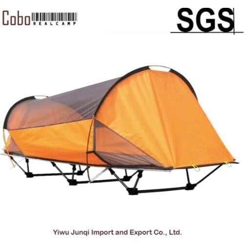 Single Folding Bed For Single Person in Ground Off Tent Oversize Tent Cot Folding Outdoor Camping Hiking Sleeping Bed