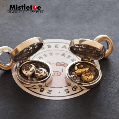 Mistletoe 925 Sterling Silver Xiao Long Bao Bun Charm Bead Jewelry