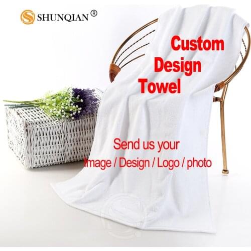 Custom Towels Personalized Image On Bath Towel 35X75cm,70X140cm Customize Own Photo Microfiber Cool Beach/FaceTowel