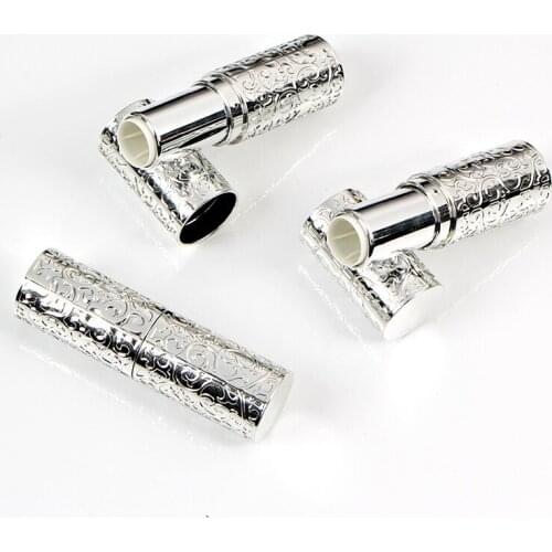 Empty Lipstick Tube Plastic Gold Silver Carving Cosmetic Containers DIY 12.1mm Makeup Packaging Lipstick Containers 50 pcs/lot