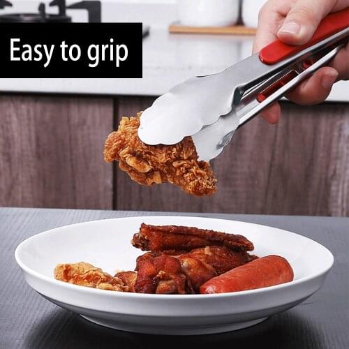 Stainless Steel Food Tongs Kitchen Utensils Buffet Cooking Tool Anti Heat Bread Clip Pastry Clamp Barbecue Kitchen Tongs Steel