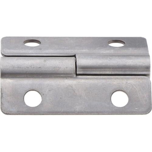 Cabinet Cupboard Door Folding Butt Hinges Silver Tone Universal -Right