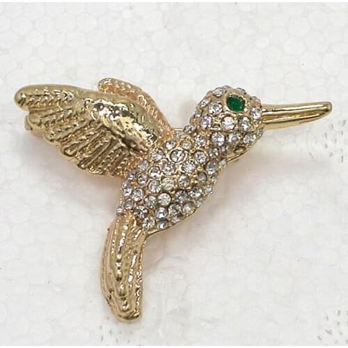 Rhinestone Bird Pin brooches Fashion Jewelry gift C2130 A2