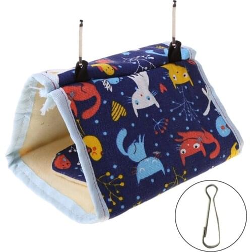 Warm Bird Nest Snuggle Hut Parrot Habitat Cave Hanging Tent for Small Medium Parrots Budgies Parakeet Cockatiels Lovebird