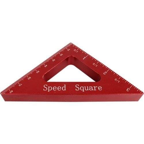 Triangle Angle Aluminum Alloy Protractor Ruler Woodworking Tool