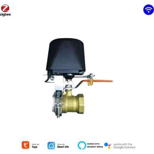 Tuya Zigbee Smart Faucet Water/Gas Valve Switch DIY Smart Home Wireless Control Wifi Pipe Robot Voice Support Alexa Google Home