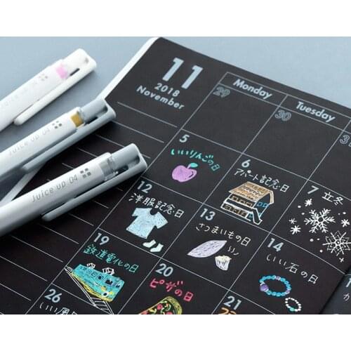 Japanese Pilot Juice Up 0.4mm Gel Pen Pastel Colored Pens 6pcs Set School Pens Kawaii Stationery Scrapbooking Supplies LJP-20S4