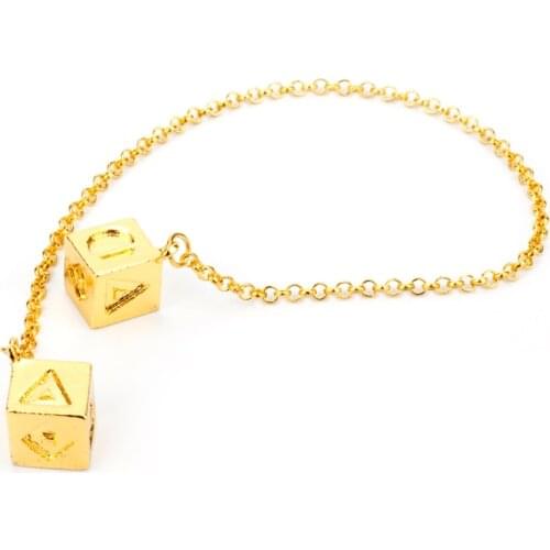 MQCHUN Movie Jewelry The Last Jedi Dice Charm Bracelet Han Solo Lucky Dice Prop Smugglers Dice Bracelet