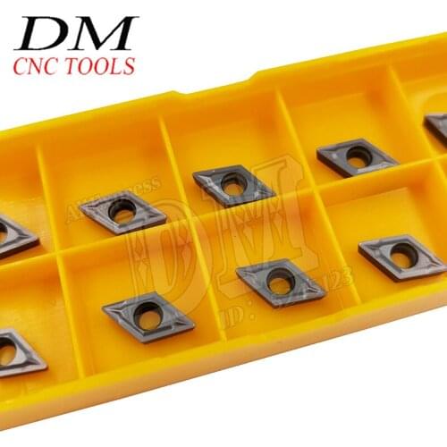 10pcs DCMT070204 VP15TF Rhombus Boring Bar Insert DCMT21.51 Carbide Insert Cutting Tool For Machining Stainless Steel