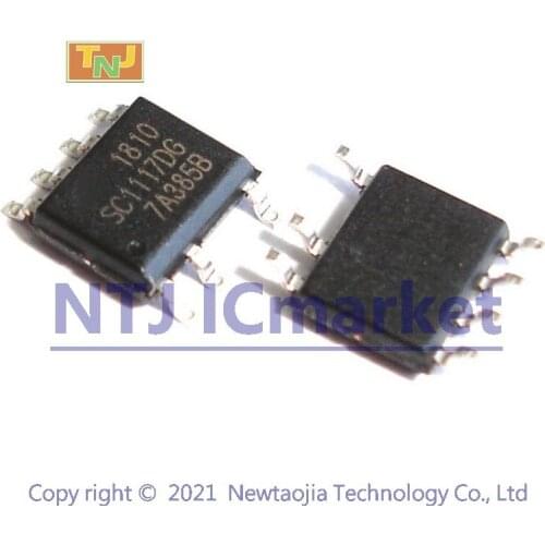 10 PCS SC1117DG SOP-7 SC1117 0.8Amp Positive Voltage Regulator Chip IC