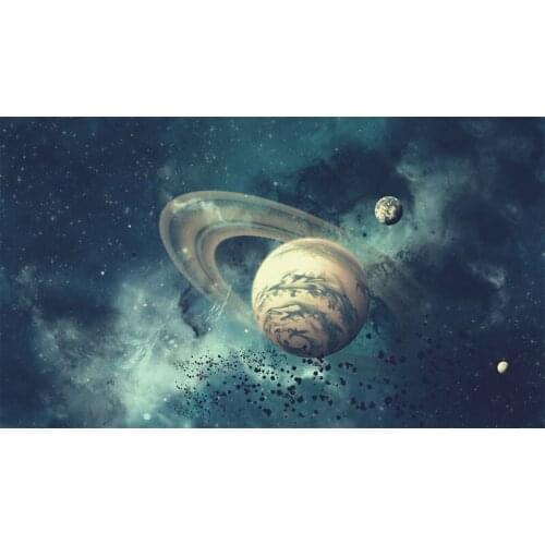 5D Diy Diamond Painting Cross Stitch full Square Round Diamond Embroidery Beautiful space planet picture for room Decor H1050