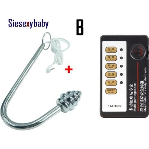 Stainless Steel Electro shock Anal Plug Electric shocking Butt Plug Unisex Plug Auns Tens Sex Toys for Adult Game