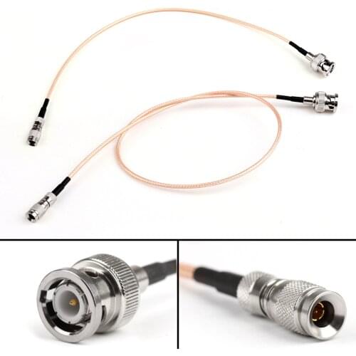 Artudatech 5PCS BNC Male Plug to DIN 1.0/2.3 (mini BNC) Male Plug RG179 Cable 30cm 50CM 75Ω Connector Parts