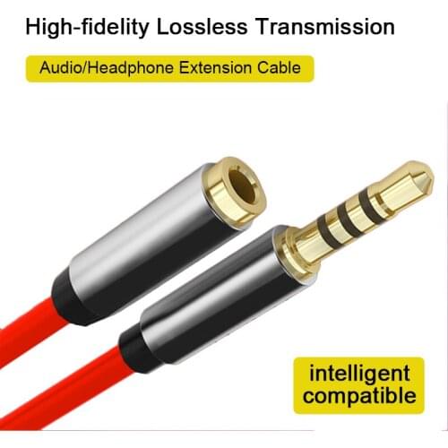 3.5mm Jack Audio Cable Male to Female Extension Cable for Headphone Extender 3.5 Jack Splitter Speaker Cable QBMY
