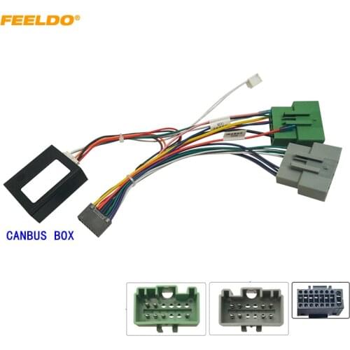 FEELDO Car 16pin Audio Wiring Harness With Canbus Box For Volvo S80 99-06 Aftermarket Stereo Installation Wire Adapter #CA7014