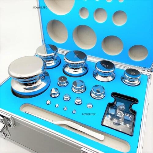 F1 Grade 28 pcs 1mg-5kg 304 Stainless Steel Digital Scale Calibration Weights Kit Set w Certificate high quality ne