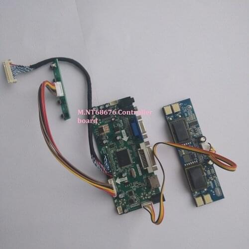 Kit for M190EG02 V1 DVI VGA 19" DIY M.NT68676 1280X1024 30pin Controller board LVDS 4 lamps Driver HDMI Monitor Screen