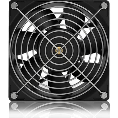 Cooler Master 12V 12038 Ball Bearing 4200 RPM High Speed 12cm Case Fan 4pin PWM 120mm BTC Mining Server Cabinet Cooling System