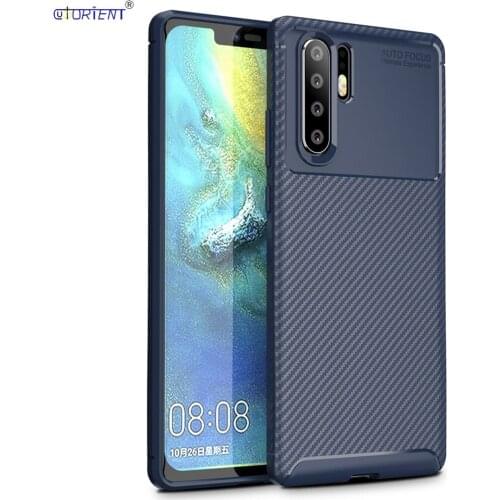 Matte Cover For Huawei P30 Pro Soft Silicone Bumper Case VOG-L09 VOG-L29 Carbon Fiber Fitted Phone Cases VOG L09 L29 Back Fundas